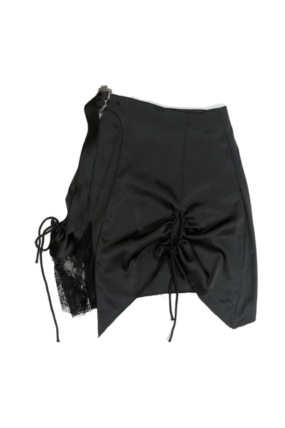 𝑳𝑳 𝑬𝒎𝒃𝒆𝒓 𝒔𝒌𝒊𝒓𝒕-扣環蕾絲抽皺多穿法片裙