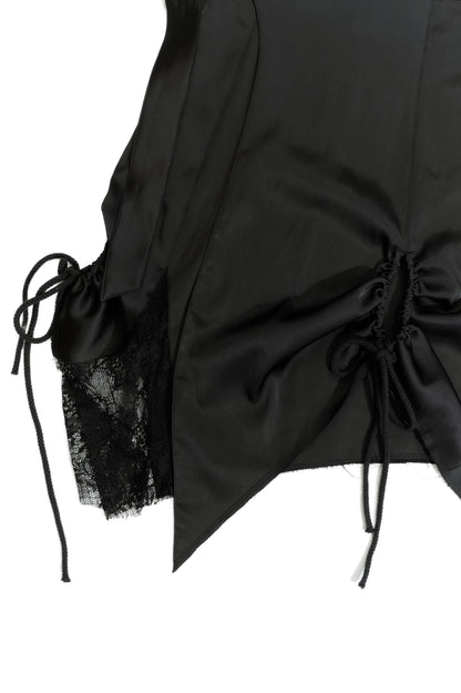 𝑳𝑳 𝑬𝒎𝒃𝒆𝒓 𝒔𝒌𝒊𝒓𝒕-扣環蕾絲抽皺多穿法片裙