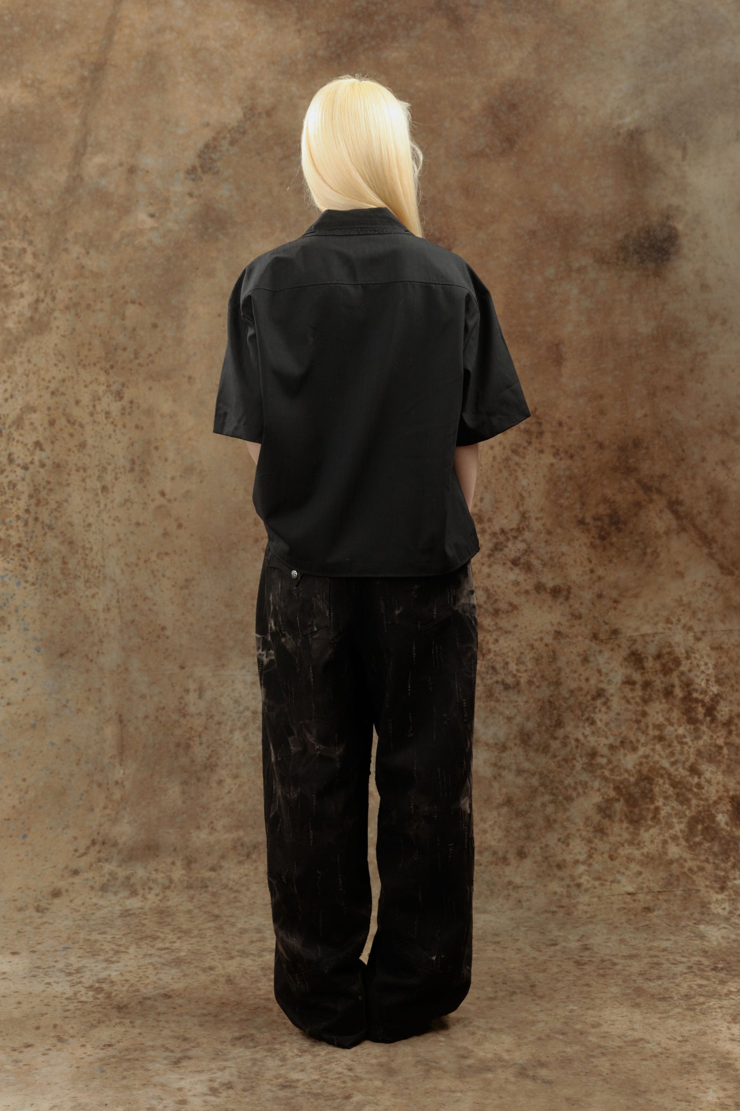 LL Ember 襯衫-日本棉透氣蕾絲拼接襯衫