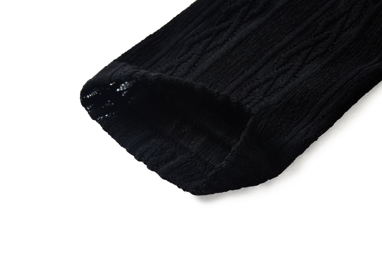 蕾絲垂褶針織罩衫